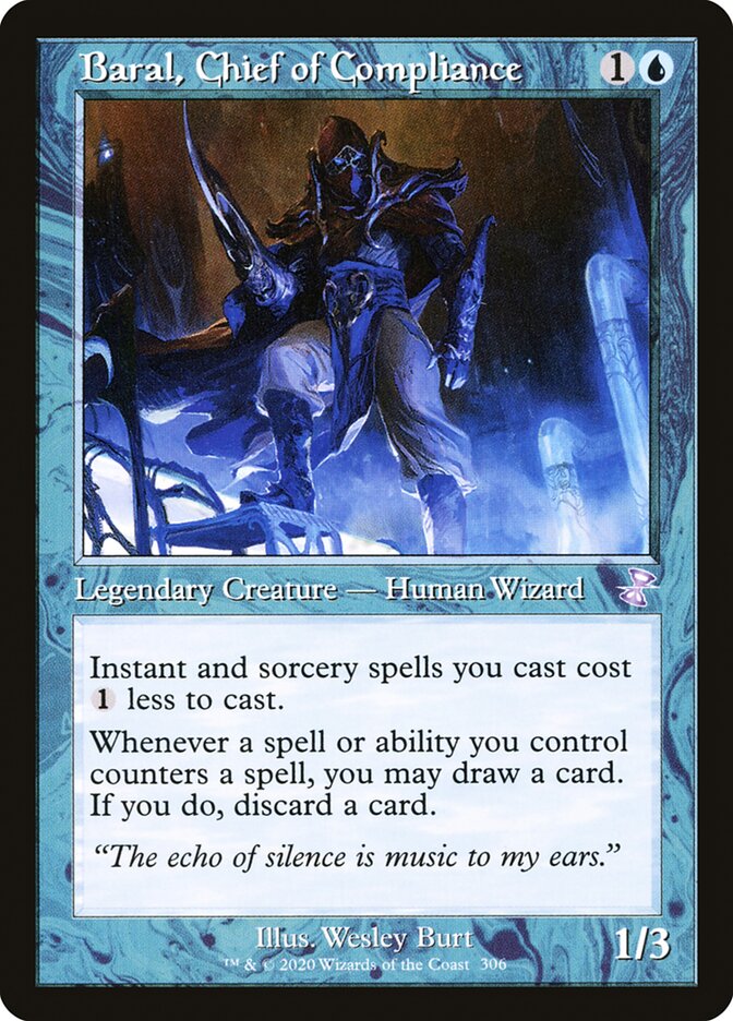 Baral, Chief of Compliance – Special Magic: The Gathering card from Time Spiral Remastered (#306)