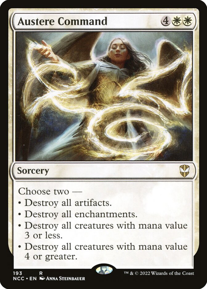 Austere Command – Rare Magic: The Gathering card from New Capenna Commander (#193)