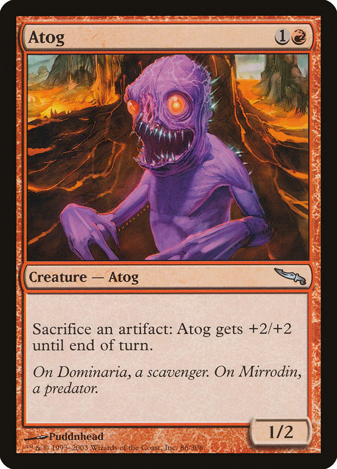 Atog – Uncommon Magic: The Gathering card from Mirrodin (#86)