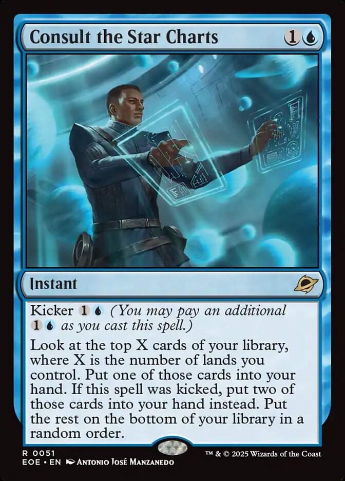 Consult the Star Charts – Rare Magic: The Gathering card from Edge of Eternities (#51)