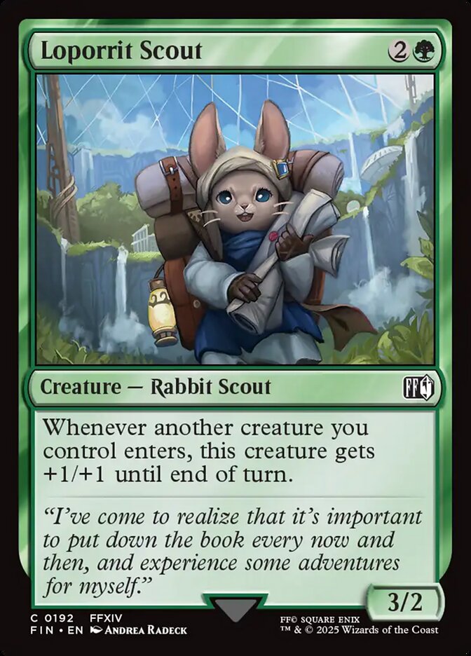 Loporrit Scout – Common Magic: The Gathering card from Final Fantasy (#192)