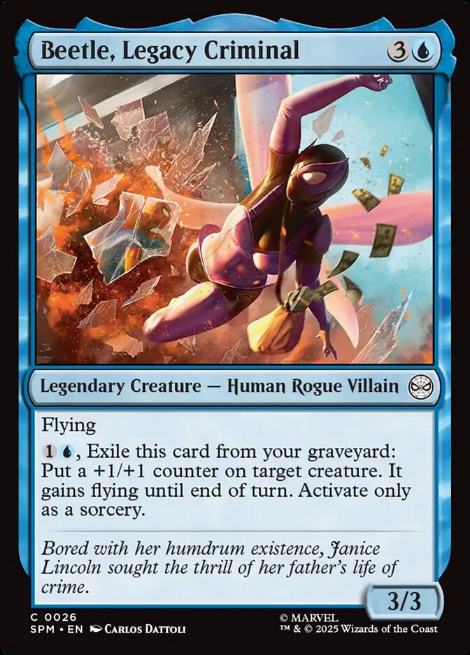 Beetle, Legacy Criminal – Common Magic: The Gathering card from Marvel's Spider-Man (#26)