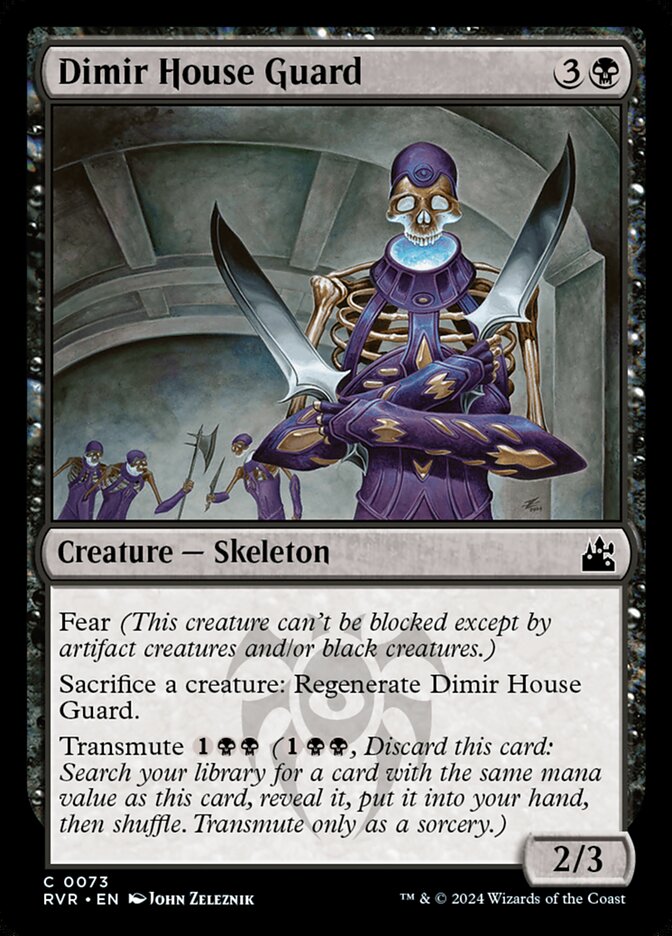 Dimir House Guard – Common Magic: The Gathering card from Ravnica Remastered (#73)