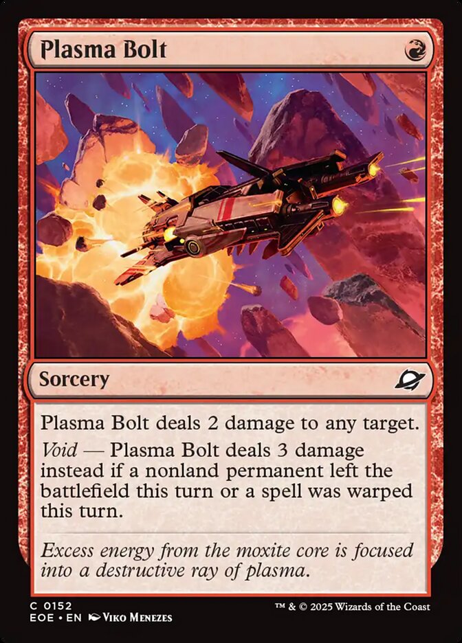 Plasma Bolt – Common Magic: The Gathering card from Edge of Eternities (#152)