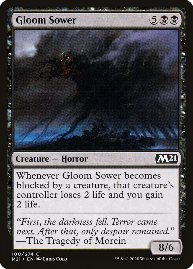Gloom Sower – Common Magic: The Gathering card from Core Set 2021 (#100)