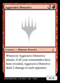 Aggressive Detective – Common Magic: The Gathering card from Unknown Event (#CR03c)