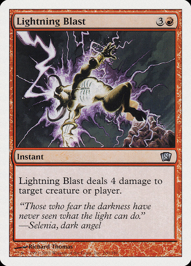 Lightning Blast – Uncommon Magic: The Gathering card from Eighth Edition (#200)