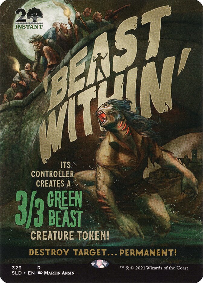 Beast Within – Rare Magic: The Gathering card from Secret Lair Drop (#323)