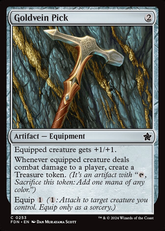 Goldvein Pick – Common Magic: The Gathering card from Foundations (#253)