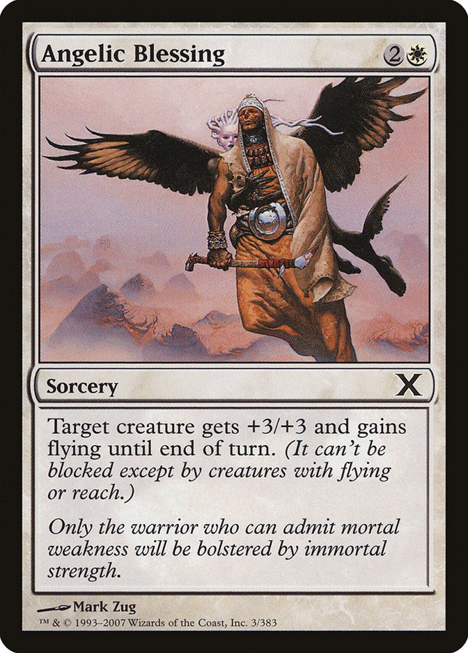 Angelic Blessing – Common Magic: The Gathering card from Tenth Edition (#3)
