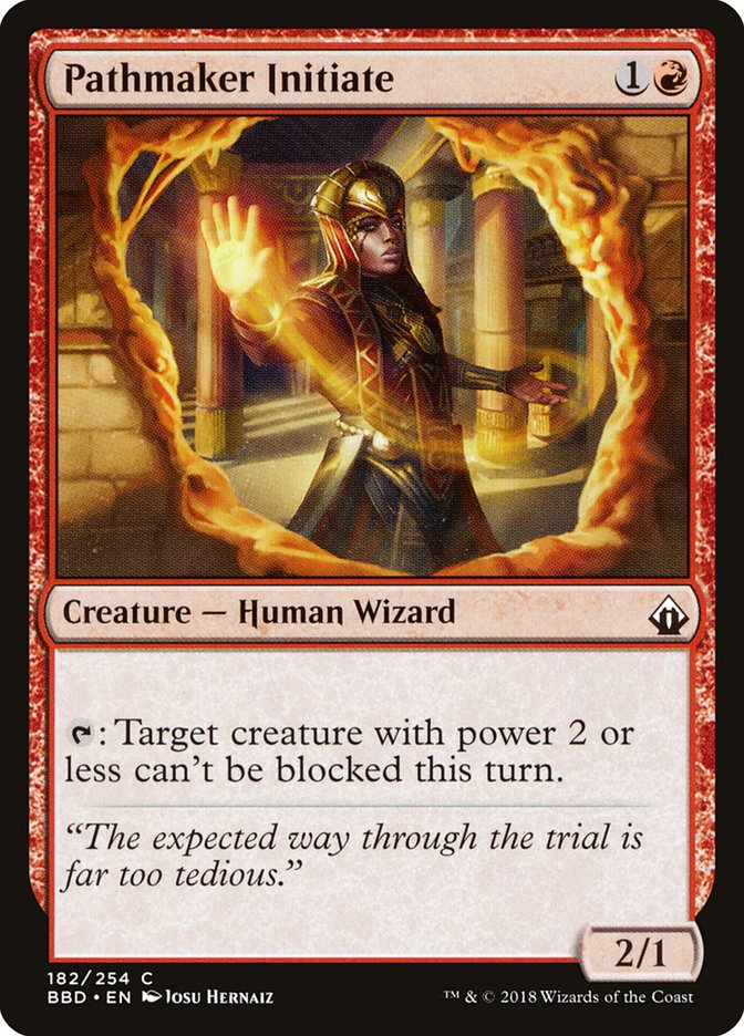 Pathmaker Initiate – Common Magic: The Gathering card from Battlebond (#182)