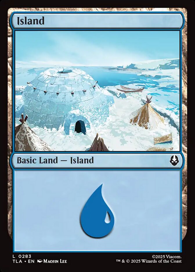 Island – Common Magic: The Gathering card from Avatar: The Last Airbender (#283)