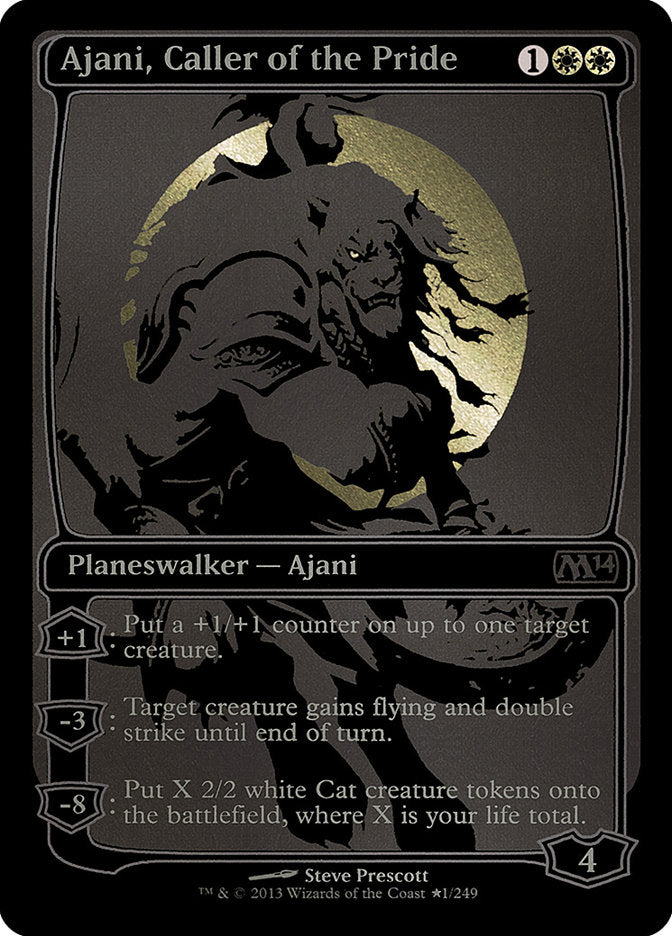 Ajani, Caller of the Pride – Mythic Magic: The Gathering card from San Diego Comic-Con 2013 (#1★)