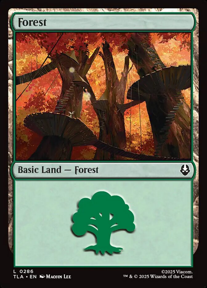 Forest – Common Magic: The Gathering card from Avatar: The Last Airbender (#286)