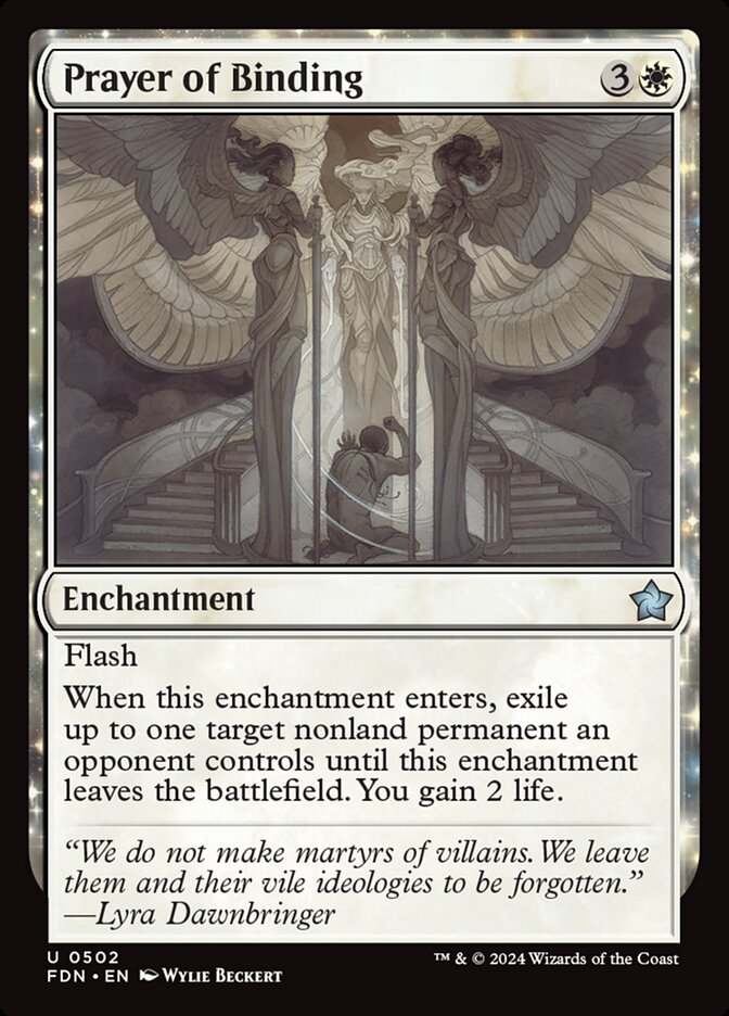 Prayer of Binding – Uncommon Magic: The Gathering card from Foundations (#502)