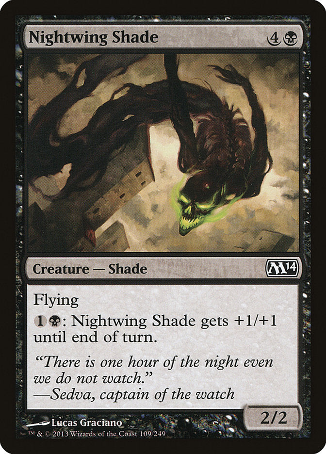 Nightwing Shade – Common Magic: The Gathering card from Magic 2014 (#109)