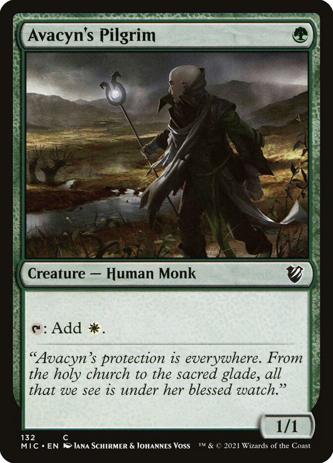 Avacyn's Pilgrim – Common Magic: The Gathering card from Midnight Hunt Commander (#132)
