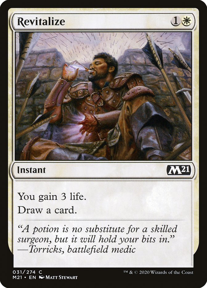 Revitalize – Common Magic: The Gathering card from Core Set 2021 (#31)