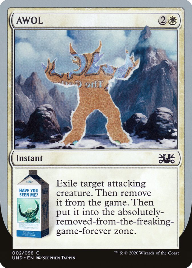 AWOL – Common Magic: The Gathering card from Unsanctioned (#2)