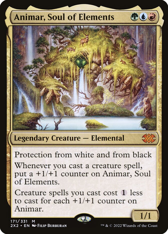 Animar, Soul of Elements – Mythic Magic: The Gathering card from Double Masters 2022 (#171)