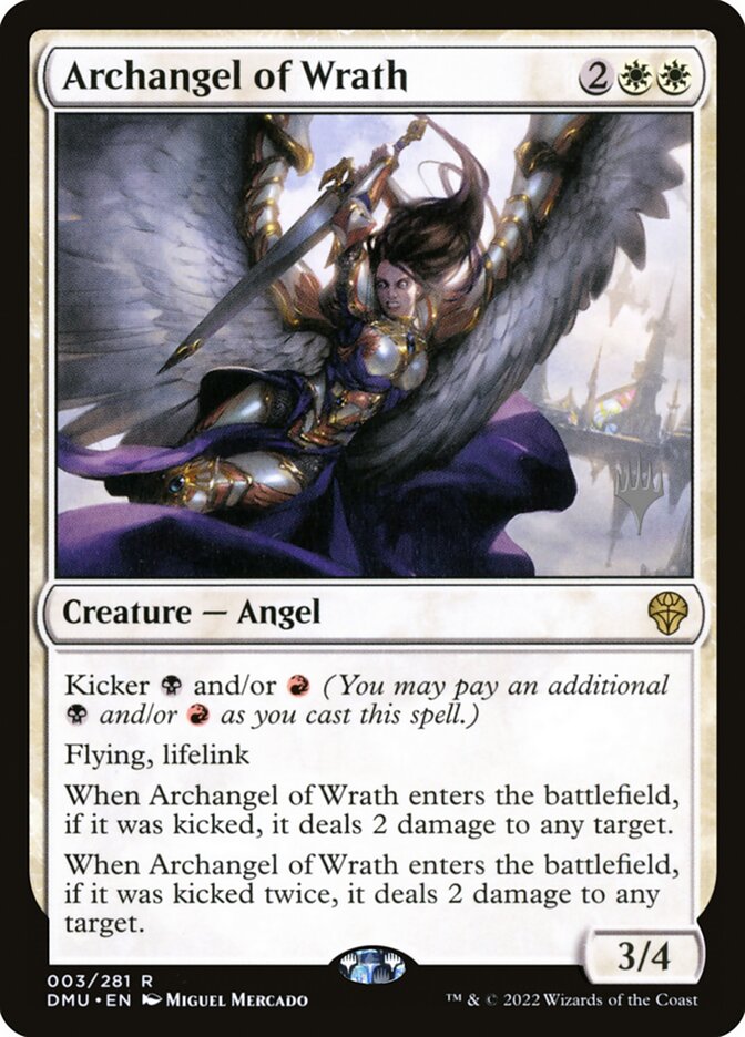 Archangel of Wrath – Rare Magic: The Gathering card from Dominaria United Promos (#3p)