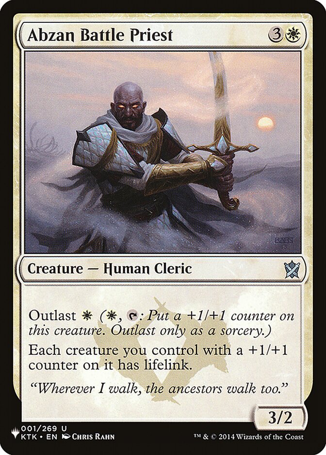 Abzan Battle Priest – Uncommon Magic: The Gathering card from The List (#KTK-1)