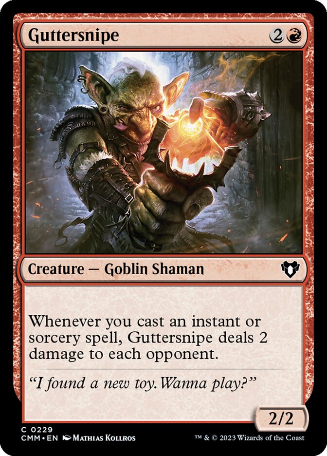 Guttersnipe – Common Magic: The Gathering card from Commander Masters (#229)