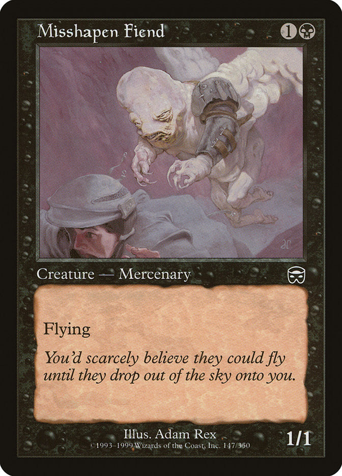 Misshapen Fiend – Common Magic: The Gathering card from Mercadian Masques (#147)