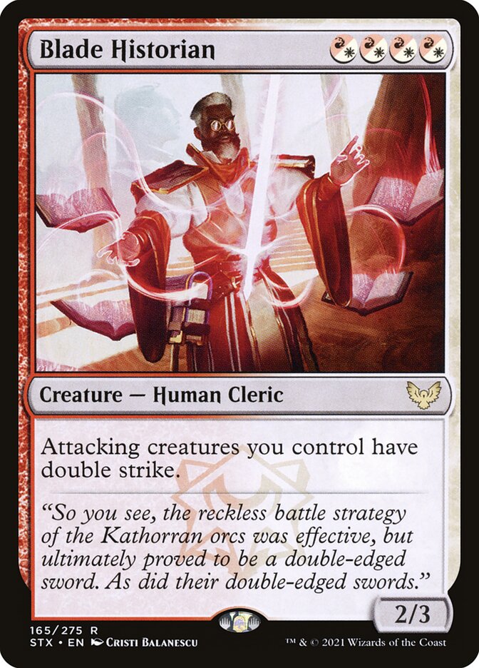Blade Historian – Rare Magic: The Gathering card from Strixhaven: School of Mages (#165)