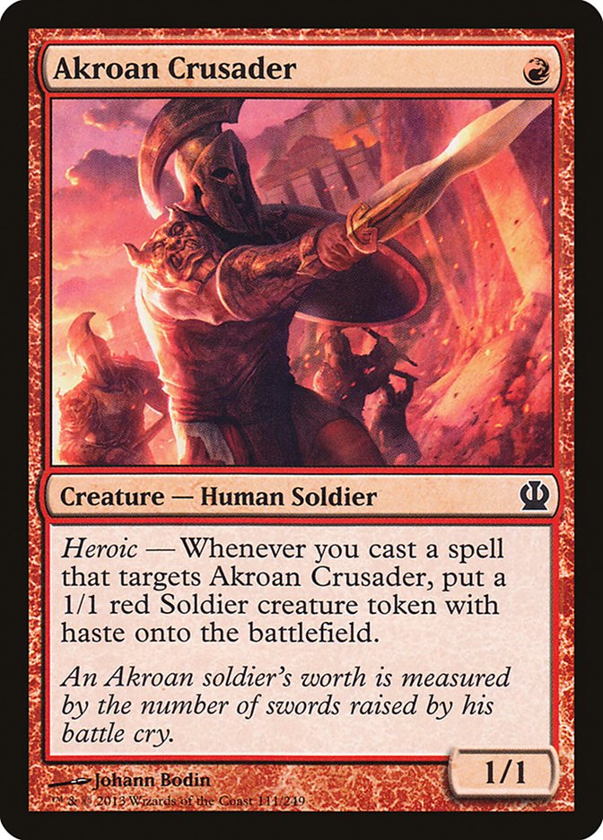 Akroan Crusader – Common Magic: The Gathering card from Theros (#111)