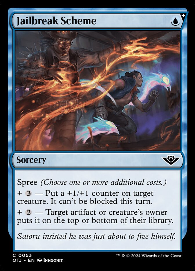 Jailbreak Scheme – Common Magic: The Gathering card from Outlaws of Thunder Junction (#53)