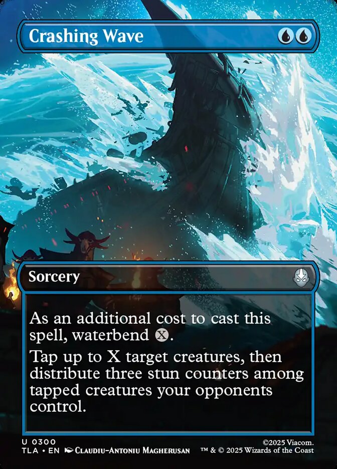Crashing Wave – Uncommon Magic: The Gathering card from Avatar: The Last Airbender (#300)