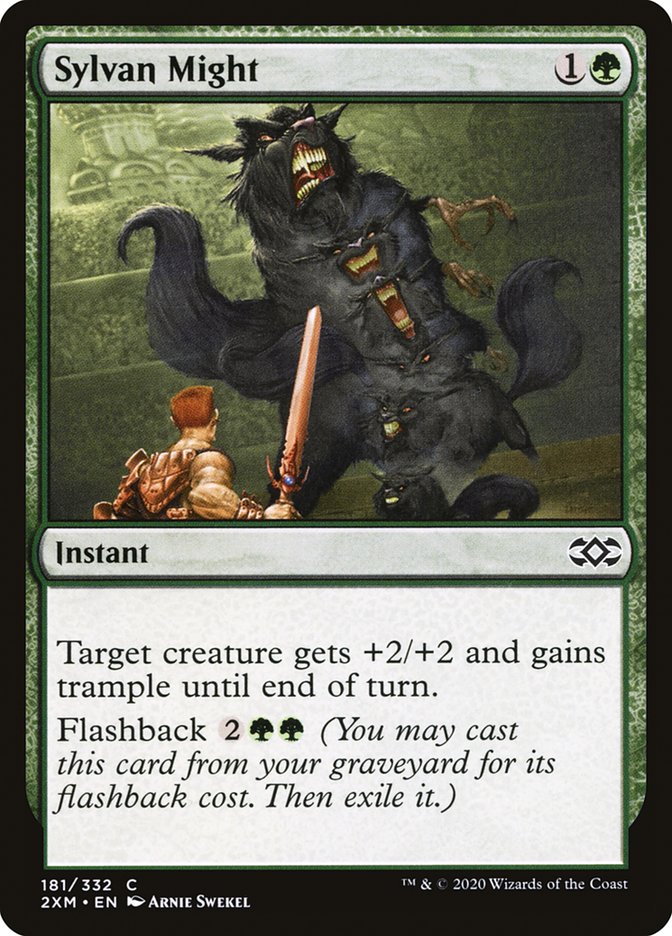 Sylvan Might – Common Magic: The Gathering card from Double Masters (#181)