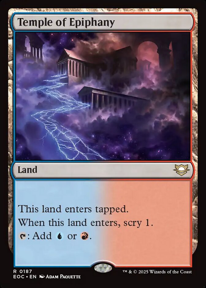 Temple of Epiphany – Rare Magic: The Gathering card from Edge of Eternities Commander (#187)