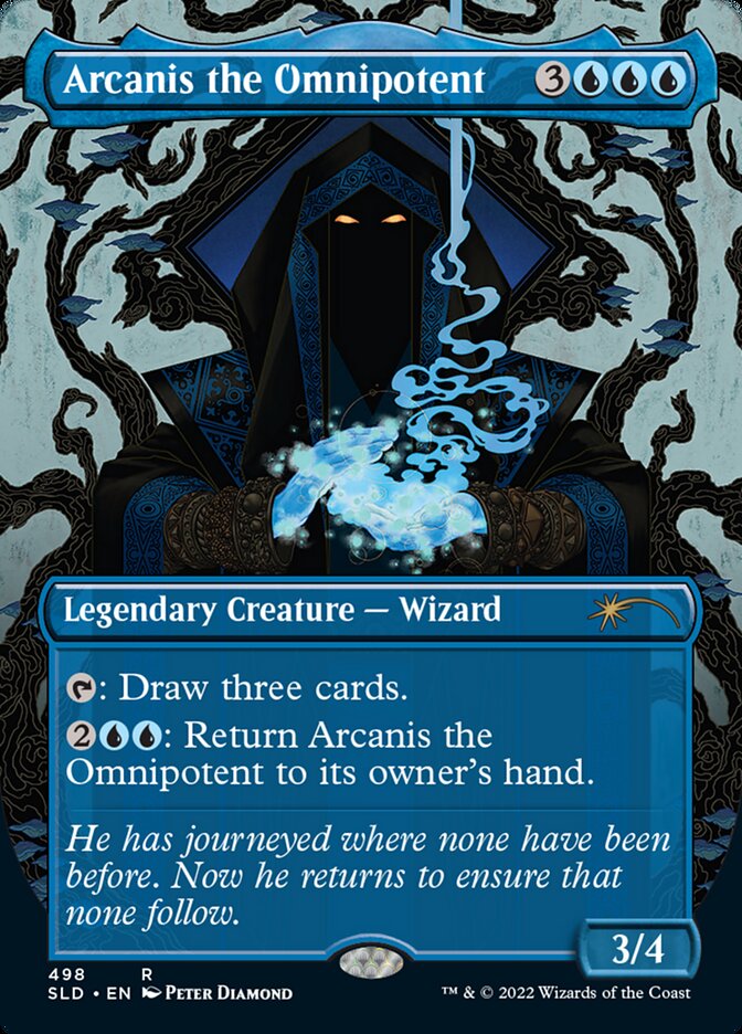 Arcanis the Omnipotent – Rare Magic: The Gathering card from Secret Lair Drop (#498)