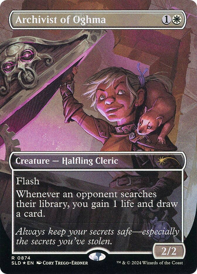 Archivist of Oghma – Rare Magic: The Gathering card from Secret Lair Drop (#874)