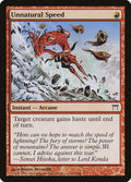 Unnatural Speed – Common Magic: The Gathering card from Champions of Kamigawa (#197)