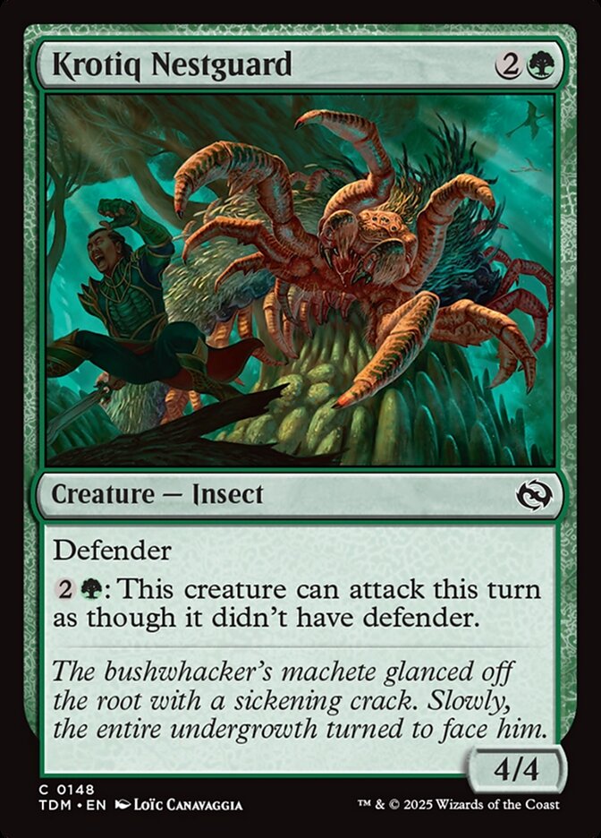 Krotiq Nestguard – Common Magic: The Gathering card from Tarkir: Dragonstorm (#148)