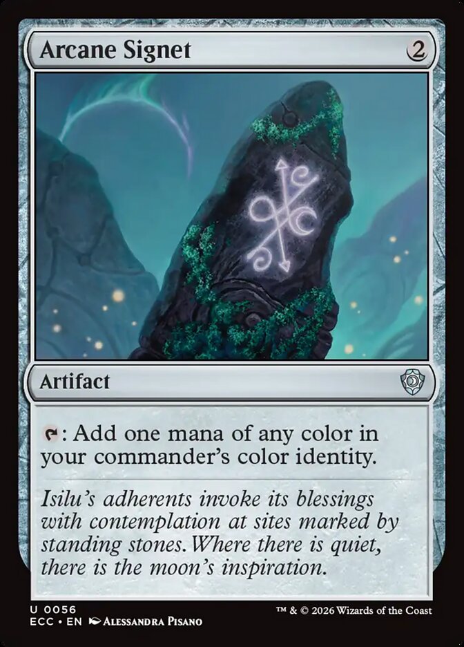 Arcane Signet – Uncommon Magic: The Gathering card from Lorwyn Eclipsed Commander (#56)