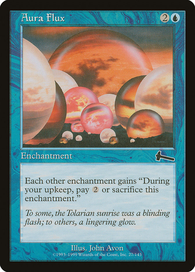 Aura Flux – Common Magic: The Gathering card from Urza's Legacy (#27)