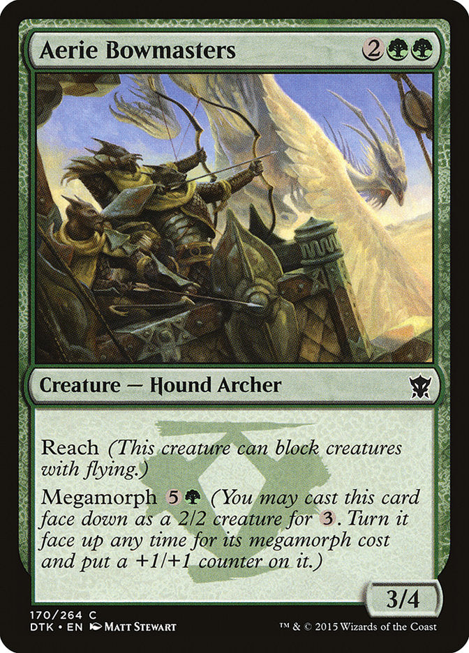 Aerie Bowmasters – Common Magic: The Gathering card from Dragons of Tarkir (#170)