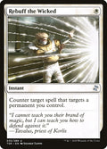 Rebuff the Wicked – Uncommon Magic: The Gathering card from Time Spiral Remastered (#35)