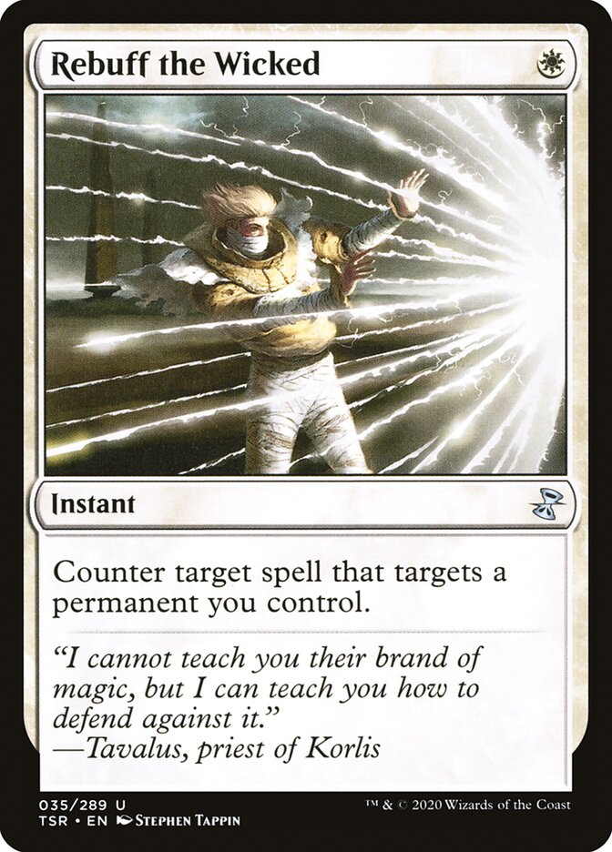 Rebuff the Wicked – Uncommon Magic: The Gathering card from Time Spiral Remastered (#35)