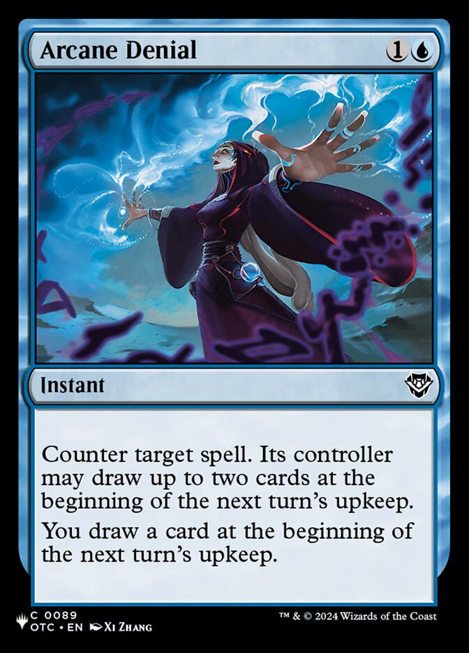 Arcane Denial – Common Magic: The Gathering card from The List (#OTC-89)