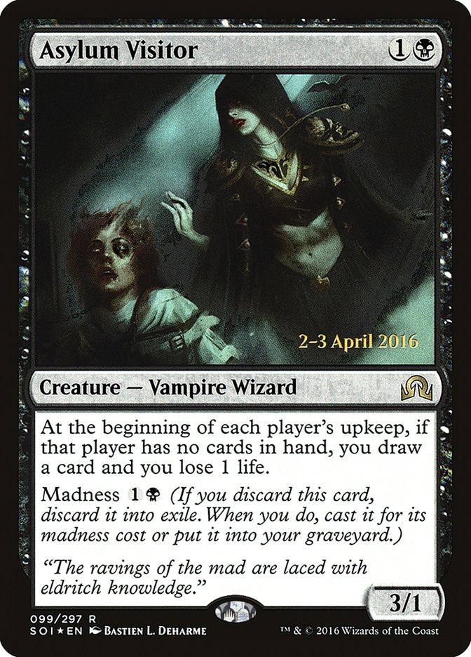 Asylum Visitor – Rare Magic: The Gathering card from Shadows over Innistrad Promos (#99s)