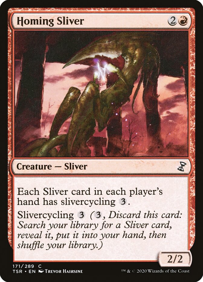 Homing Sliver – Common Magic: The Gathering card from Time Spiral Remastered (#171)