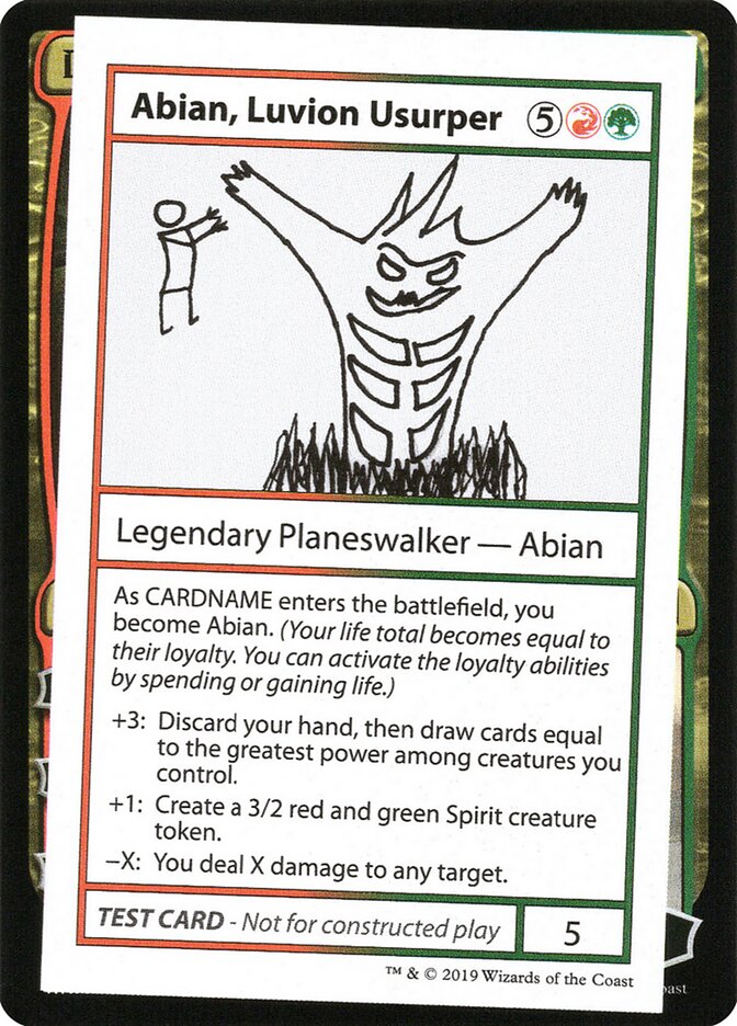 Abian, Luvion Usurper – Rare Magic: The Gathering card from Mystery Booster Playtest Cards 2021 (#87)