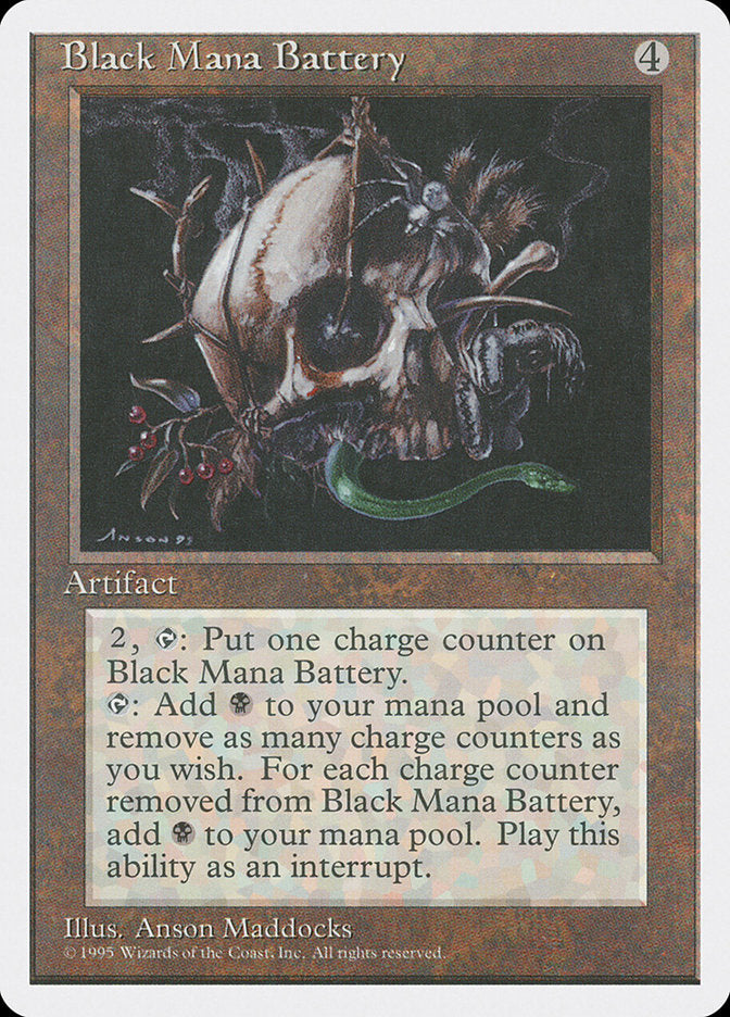 Black Mana Battery – Rare Magic: The Gathering card from Fourth Edition (#298)