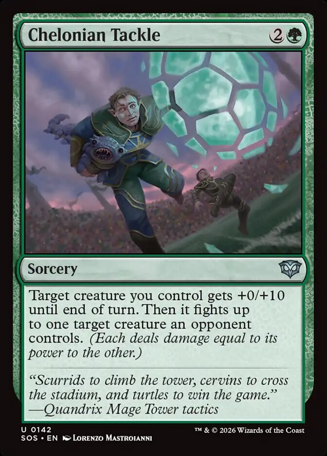 Chelonian Tackle – Uncommon Magic: The Gathering card from Secrets of Strixhaven (#142)