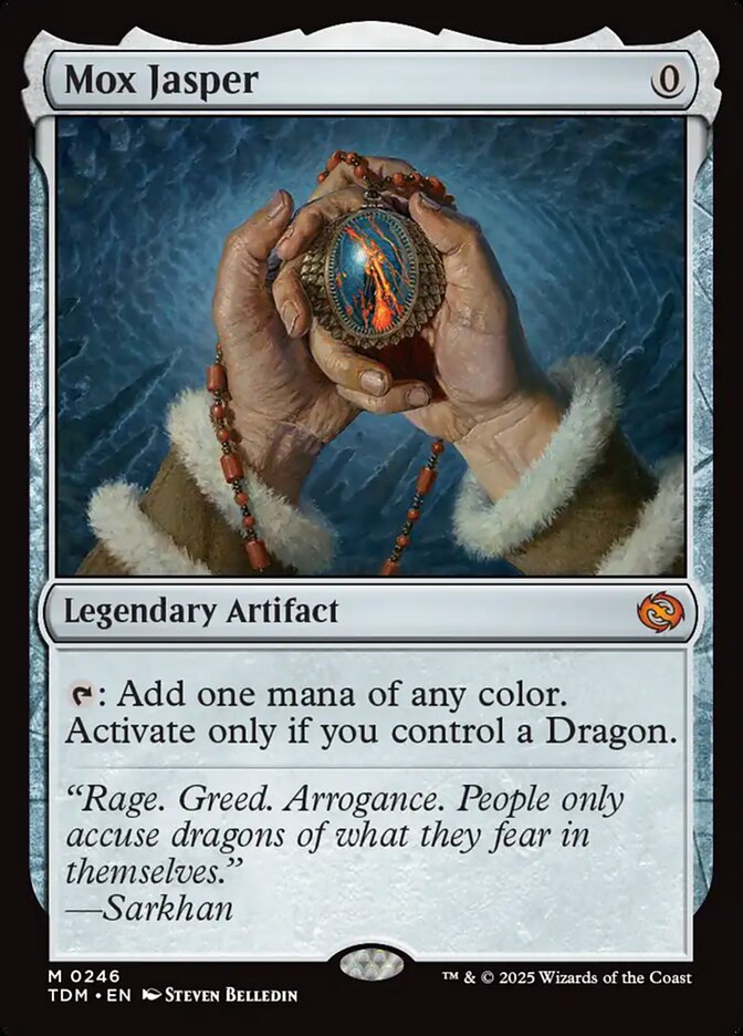 Mox Jasper – Mythic Magic: The Gathering card from Tarkir: Dragonstorm (#246)